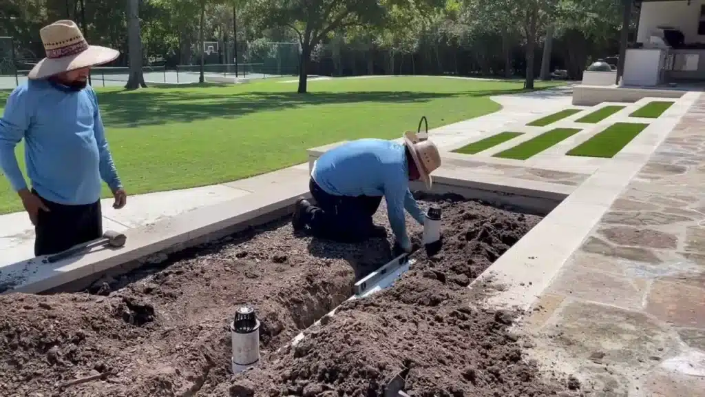 installing a french drain system