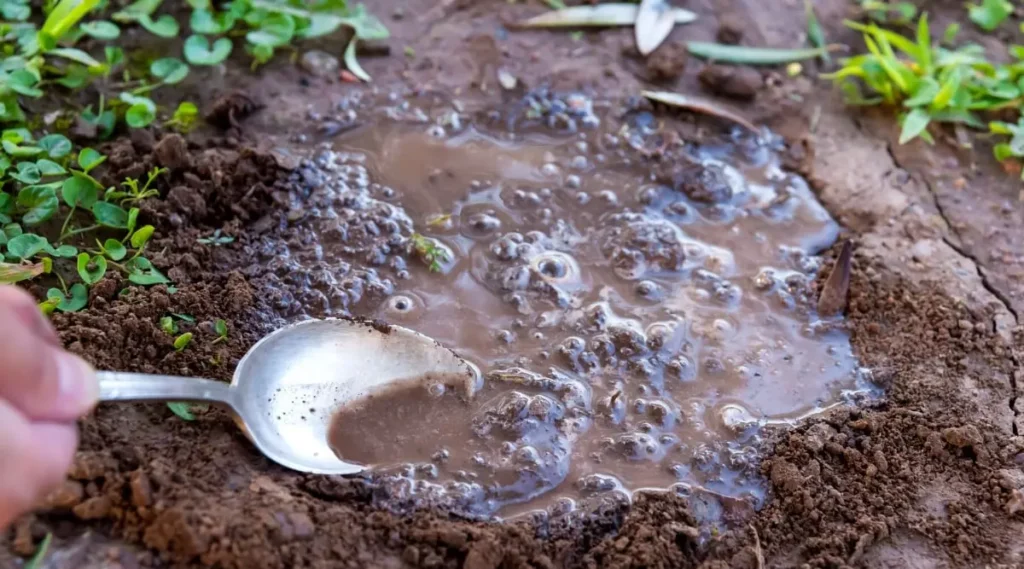 puddles appear due to poor drainage