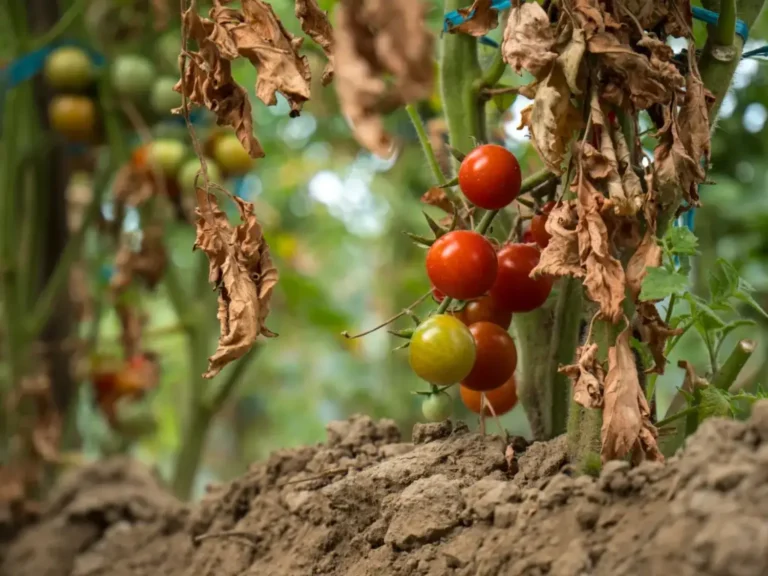 signs of a dying tomato plant