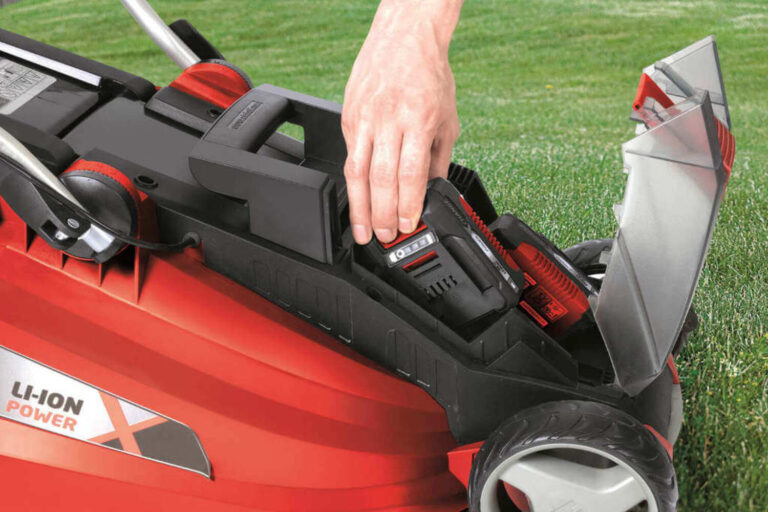 how to store lawn mower battery for winter