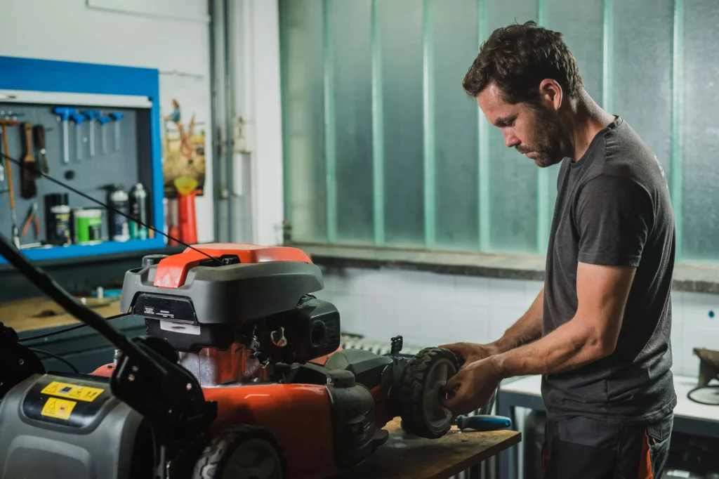 lubrication long term lawn mower storage techniques