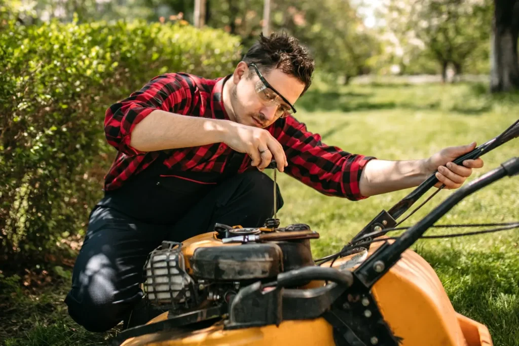 regular check ups lawn mower